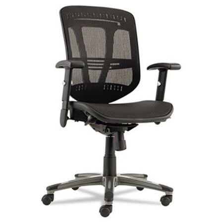 ALERA TECHNOLOGIES Eon Series Multifunction Wire Mechanism- Mid-Back Suspension Mesh Chair- Black EN4218